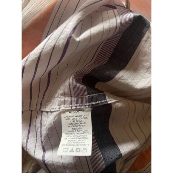 Nautica Men's Front Button Closure Striped Short Sleeves Shirt Size XL - Picture 14 of 15